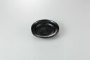 和食器 黒はんてん 片口三ッ足皿 37K222-24 まごころ第37集 【キャンセル/返品不可】【ECJ】
