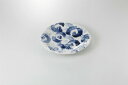 和食器 藍彩 ちぎり8.0皿 37K234-02 まごころ第37集 【キャンセル/返品不可】【ECJ】