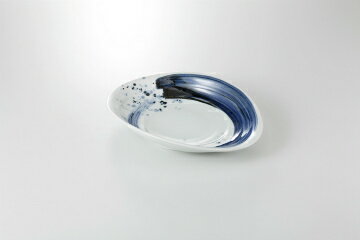 Oval Dishes - 【38K317-12】呉須荒刷毛 楕円盛鉢まごころ第38集【キャンセル/返品不可】【ECJ】