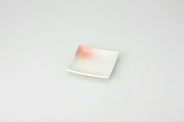 和食器 桃吹き 角小皿 37K223-10 まごころ第37集 【キャンセル/返品不可】【ECJ】(3)