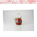 【まとめ買い10個セット品】和食器 朱金 8号土瓶(網付) 37Y311-12 まごころ第37集 【キャンセル/返品不可】【ECJ】