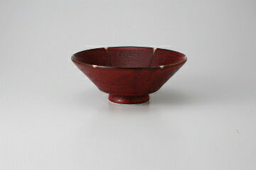 【まとめ買い10個セット品】和食器 赤黒釉彩 浅口めん丼 37K349-22 まごころ第37集 【キャンセル/返品不可】【ECJ】