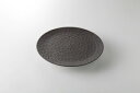 【まとめ買い10個セット品】和食器 鎌倉彫ブラック フラット皿(大) 37K238-15 まごころ第37集 【キャンセル/返品不可】【ECJ】