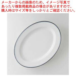 和食器 ブルーボーダー 14″プラター 37A396-24 まごころ第37集 【キャンセル/返品不可】【ECJ】
