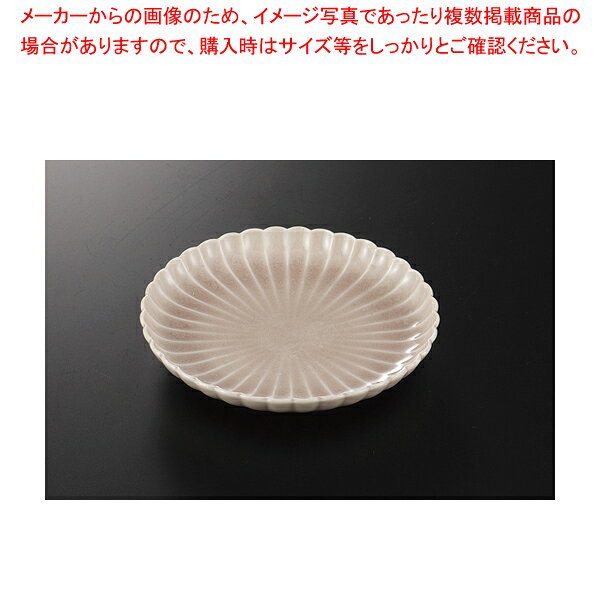 桜灰釉菊型5.0丸皿