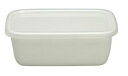 野田琺瑯 White Series レクタングル深型 Sシール蓋付 WRF-S【ECJ】