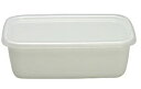 野田琺瑯 White Series レクタングル深型 Mシール蓋付 WRF-M【ECJ】