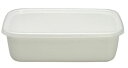 野田琺瑯 White Series レクタングル深型 Lシール蓋付 WRF-L【ECJ】