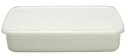 野田琺瑯 White Series レクタングル浅型 Lシール蓋付 WRA-L【ECJ】