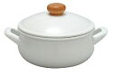 野田琺瑯 琺瑯ポーチカ キャセロール 20cm PO-20W【ECJ】