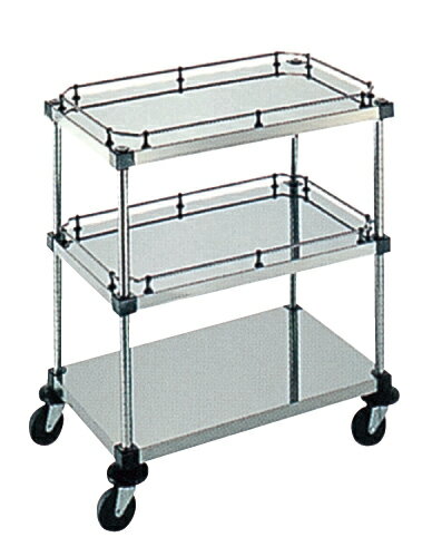 弁慶シェルフワゴン 3段 4-3-GB-2B-7【ECJ】