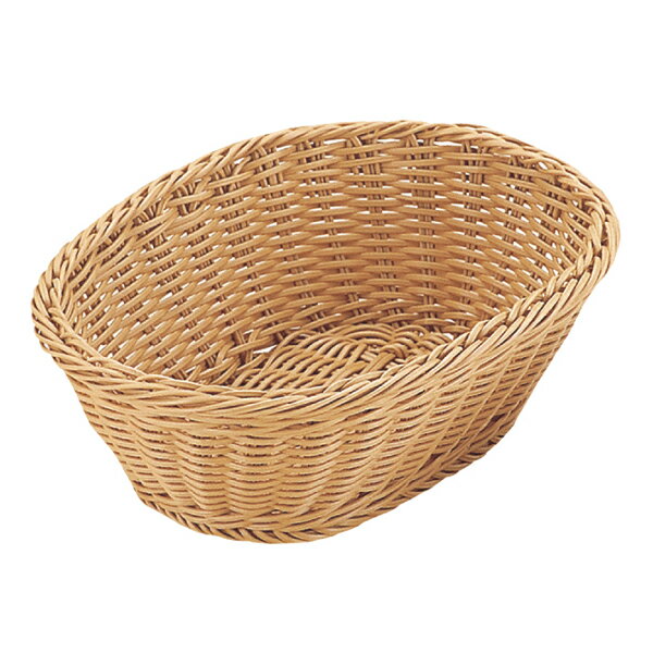 PPラタン 小判型バスケット27型 アイボリー OV-111-IV【ECJ】