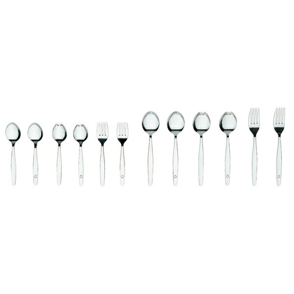 18-0#6600オールミラー仕上げ給食スプーン【ECJ】