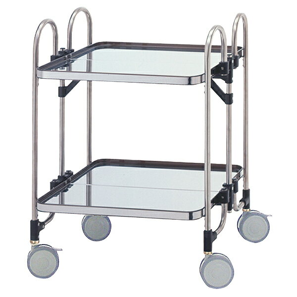 ST折たたみ収納ワゴン KEAW-2 2段 【ECJ】