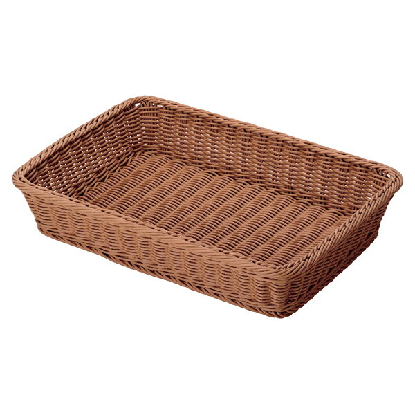 角型フードバスケット 6枚取 L ブラウンVB-906-BR【ECJ】