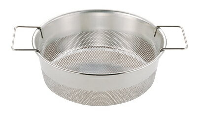 UK18-8パンチング 丸フライヤー(ハンドル付) 26cm【ECJ】