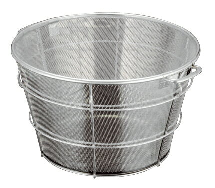 商品の仕様■規格45cm 穴径φ5mm■外径×全高：φ450×H280 底径：φ330mm■18-8ステンレス■燕三条1）フリーズドライ食品などに使用される遠心脱水機にかけられる製品です。2）従来使用されていたプラスチック製品に比べ、破損等による異物の混入が無く、より丈夫で衛生的な製品です。※商品画像はイメージです。複数掲載写真も、商品は単品販売です。予めご了承下さい。※商品の外観写真は、製造時期により、実物とは細部が異なる場合がございます。予めご了承下さい。※色違い、寸法違いなども商品画像には含まれている事がございますが、全て別売です。ご購入の際は、必ず商品名及び商品の仕様内容をご確認下さい。※原則弊社では、お客様都合（※色違い、寸法違い、イメージ違い等）での返品交換はお断りしております。ご注文の際は、予めご了承下さい。