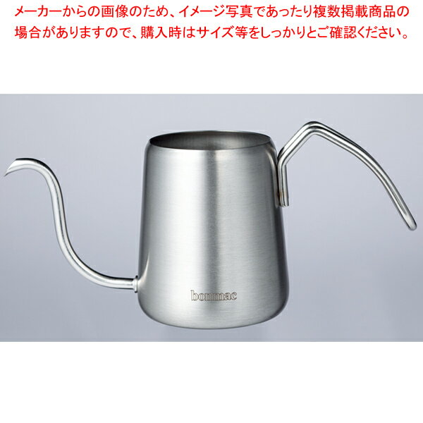 商品の仕様●サイズ:210×82×H90(口径φ67)●容量:350ml●実用水量:300ml●重量:175g●本体●材質:ステンレス●傾斜角度問わず、細くほぼ垂直に注げます。●ポット内部に150、175、200mlのメモリが付いています。...