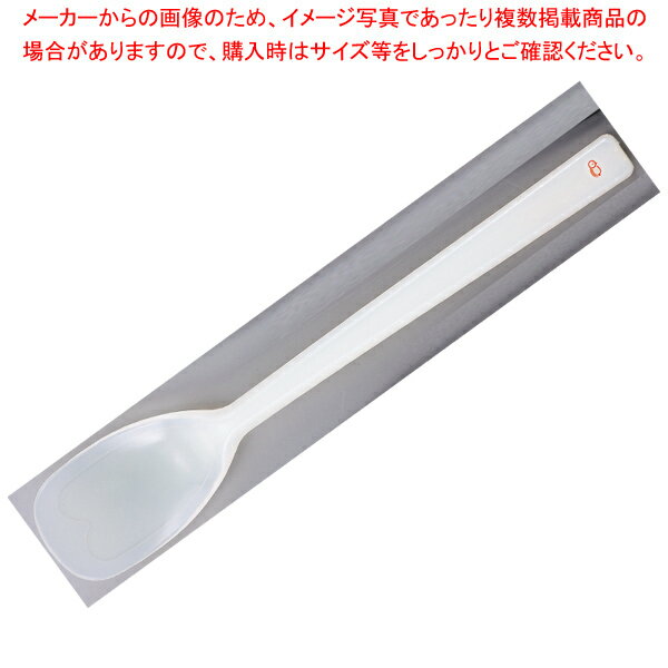 プリグレーススプーン 一体ヘラ型大 ホワイト【ECJ】
