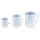 ポリプロピレン 手付ビーカー 500ml 1029【ECJ】