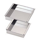 18-8 業務用玉子豆腐器 関東型 30cm W300×D300×H44mm【ECJ】