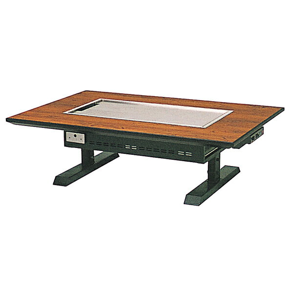 電気鉄板焼テーブル　ES1200F-SB ユニットE　S型　スチール脚(和卓)