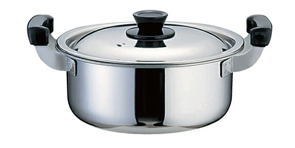 ステンレス プラ柄 厚板実用鍋 22cm【ECJ】(3)