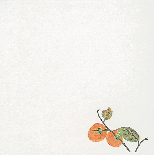 M33-005　耐油懐敷　15角　柿　100枚入【ECJ】