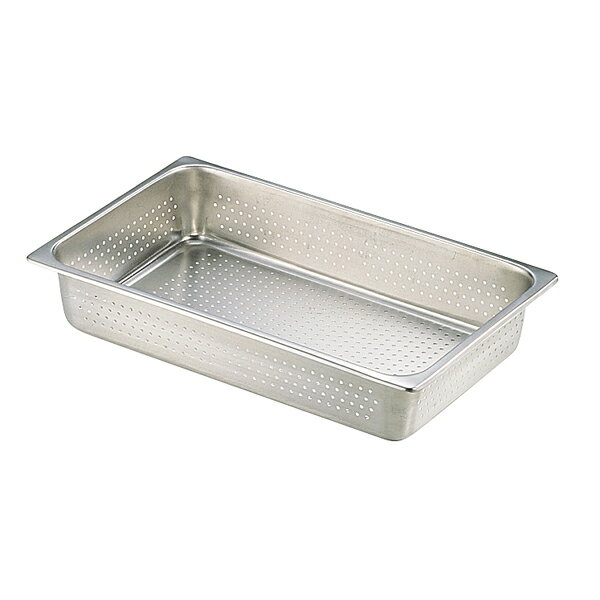 18-8 穴明ホテルパン 1/1 65mm 2112P 95112【ECJ】