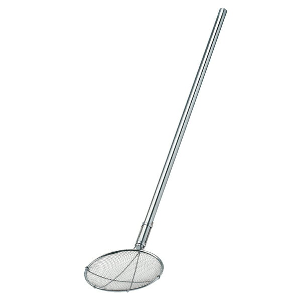 TSステンレス パイプ柄給食用すくい網 丸型24cm 細目 30236 (14メッシュ)【ECJ】