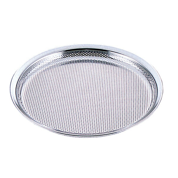 18-8 パンチング 浅型盆ザル 24cm φ1.5 9904724【ECJ】