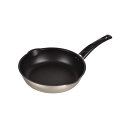 パール金属 軽わざパン ふっ素加工両口深型フライパン26cm【キッチン用品 フライパン 調理道具 注ぎ口 軽い 丈夫】【ECJ】