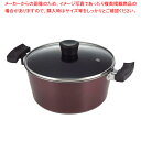 パール金属 ライズ ブルーダイヤモンドコートIH対応ガラス蓋付両手鍋20cm【両手鍋 IH 焦げにくい 焦げ付きにくい ダイヤモンドコート】【ECJ】