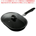 【まとめ買い10個セット品】グリルファン ふっ素加工IH対応ガラス蓋付ワイドパン【ECJ】