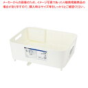 スキット 水が流れるトレー付水切りバスケット(ホワイト) 【ECJ】(3)