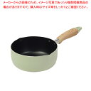 ナチュラルクックピュア ふっ素加工IH対応行平鍋18cm(グリーン) 【ECJ】