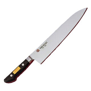 商品概要●商品名:堺孝行 USS 牛刀包丁 27cm●刃渡:270mm●クローム、バナジウムを含有した特殊鋼を使用し耐蝕性向上とともに鋼に粘りを持たせた包丁です。※刃物類の金属製品は水洗いをした後、濡れたままで放置すると錆や水アカが発生しますので使用後はふきん等で水気を取り、風通しの良いところで乾燥させて下さい。【2018PO】【古より伝わる堺の名刀 堺孝行刃物】 古来から権威の象徴とされてきた日本刀。厳選された鋼を幾重にも折り重ね鍛え上げた刃心は最高の切れ味と輝きを放ち魂が宿ると伝えられています。日本の和包丁とはまさに日本刀の流れを引き継いだ世界に誇れる芸術品でもあります。細部に渡る仕上げのクオリティーは上質な包Tを作り出す職人のプライドでもあり先代より脈々と受け継がれてきた伝承の技でもあります。世界に類をみない独自の形状を持つ和包丁は魚や野菜など異なった食材を切る為に生み出された刃物であり繊細な日本料理には欠かす事の出来ない包丁です。600年の歴史を持つ堺刃物の伝統を守り続ける堺孝行ブランドをぜひ一度お手にとり世界に誇れる匠の技に触れて頂く事をスタッフー同願っております。Japanese swords have been a status symbol from ancient times. The core blade is forged by folding selected steel many times and features supreme sharpness and brilliance; it is has been said that the human soul dwells in the sword.Japanese knives are actually works of art descended from Japanese swords, and we proudly present them to the world. The quality of meticulous workmanship represents the pride of masters who create quality knives, and the quality is ensured by traditional skills that have been continuously inherited from their predecessors. Japanese knives have their own unprecedented shapes and are without parallel in the world as knives created for cutting different foods, including fishes and vegetables, and are vital for delicate apanese dishes. All of our staff members wish that you would pick up the Sakai Takayuki brand products which maintain the traditional skills of Sakai's Japanese knives and demonstrate the skills of world class masters. お祭り・イベント機器の激安販売 お祭り・スポーツイベント・フェスティバル・学校・幼稚園・保育園・子供会・体育祭・文化祭などの行事や模擬店、地域のお祭り・イベントで活躍の催事用アイテムを取り揃えています。展示会、オフィスの備品としてもお勧めです。設備がそろっていればもちろんご家庭でもご利用が可能です。