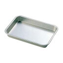 【まとめ買い10個セット品】 アルマイト 標準 角バット 6号 210×150×H29【ECJ】