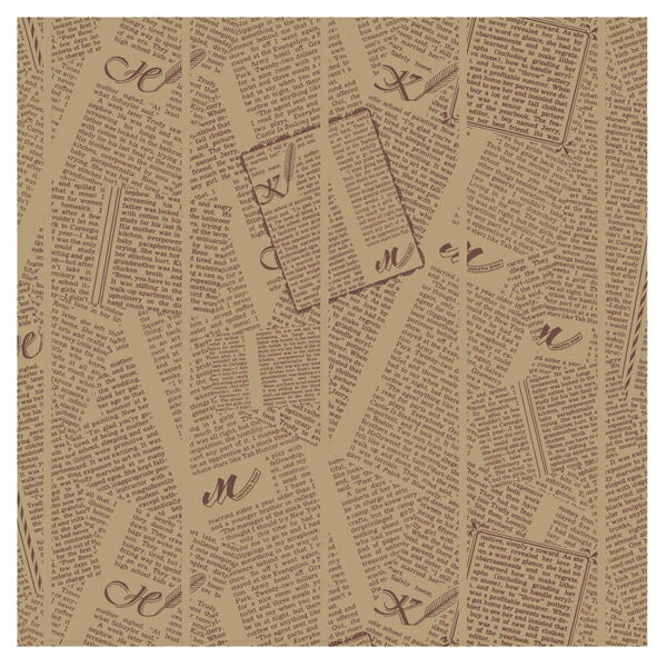 WAXペーパー フェザーイニシャル茶 30-30 1個【ECJ】