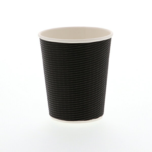 【まとめ買い10個セット品】断熱エコブラック紙カップ 8オンス 240ml 50個【ECJ】