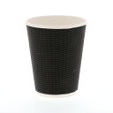 断熱エコブラック紙カップ 12オンス 360ml 50個【ECJ】