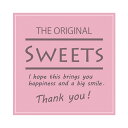 ギフトシール Sweets スクエアピンク 1束【ECJ】