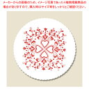 増田紙工 コースター フラワーハート 赤 100枚入【ECJ】