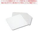 ノーブランド コースター 白 90角 0.5mm 200枚【ECJ】