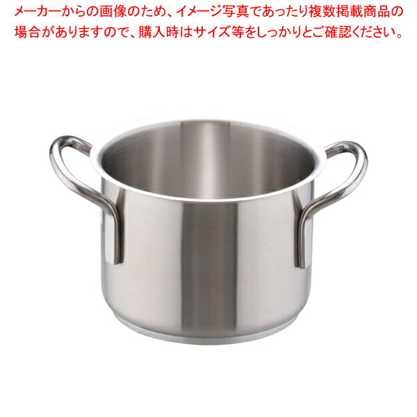 ムラノ インダクション18-8半寸胴鍋 (蓋無)16cm【ずんどう ラーメン 半寸胴鍋 おでん用 鍋 寸胴型 ずんどうなべ 人気の鍋 寸胴 業務用 半寸胴鍋 ラーメン用 鍋 ずん胴 おでんの鍋 寸胴なべ スープ 寸胴 スープ鍋 業務用鍋 カレー スープ用鍋 】【ECJ】