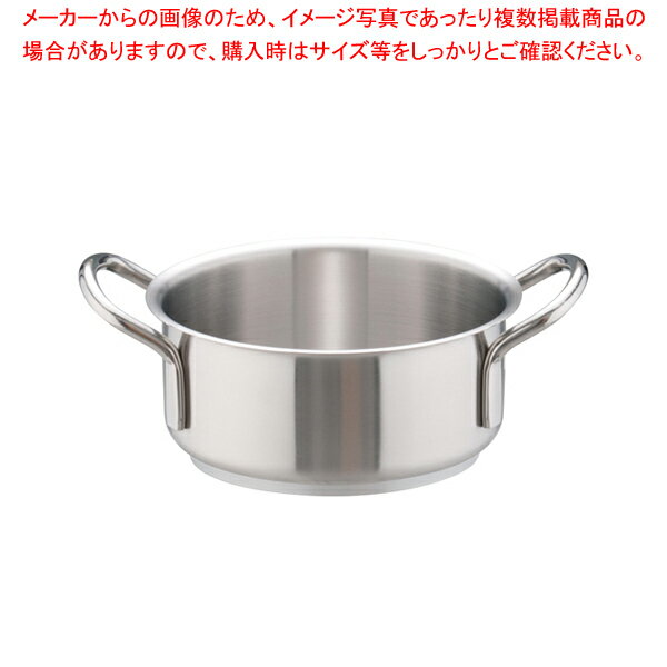 【まとめ買い10個セット品】ムラノ インダクション 18-8外輪鍋 (蓋無)18cm【 両手鍋 IH IH対応 お鍋メーカーランキング 業務用鍋通販 おすすめ鍋ブランド人気鍋メーカー 両手鍋ランキング】【ECJ】