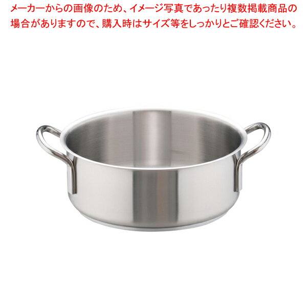 【まとめ買い10個セット品】ムラノ インダクション 18-8外輪鍋 (蓋無)24cm【 両手鍋 IH IH対応 お鍋メーカーランキング 業務用鍋通販 おすすめ鍋ブランド人気鍋メーカー 両手鍋ランキング】【ECJ】