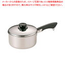 18-0深型ソースパン 16cm【ih用ソースパン IH対応おしゃれソースパン 業務用ソースパン スープ鍋 お味噌汁鍋 ソース鍋プロ愛用 片手鍋 IH 100V...