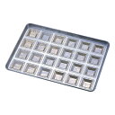 【まとめ買い10個セット品】シリコン加工 カトラー60型 天板 24連【 キッチン 業務用天板 天パン オーブン レンジ お菓子作り ケーキ作り オーブンレンジ...