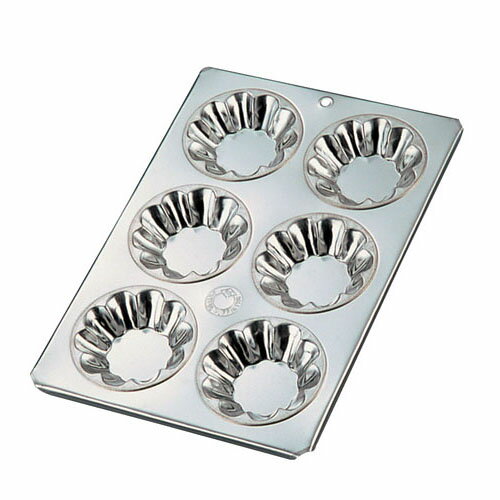 ブリキ マフィン型 No.210 6カップ 【